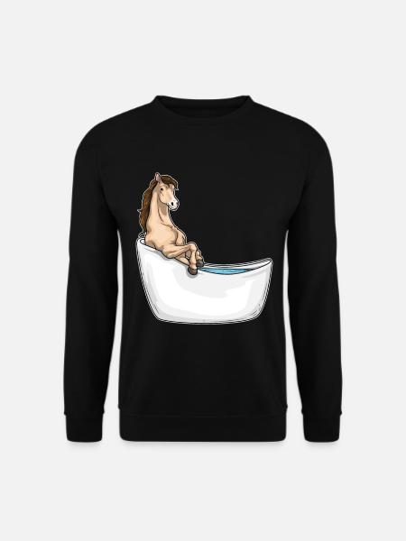 Baignoire pour chevaux - Sweat-shirt Unisexe - noir