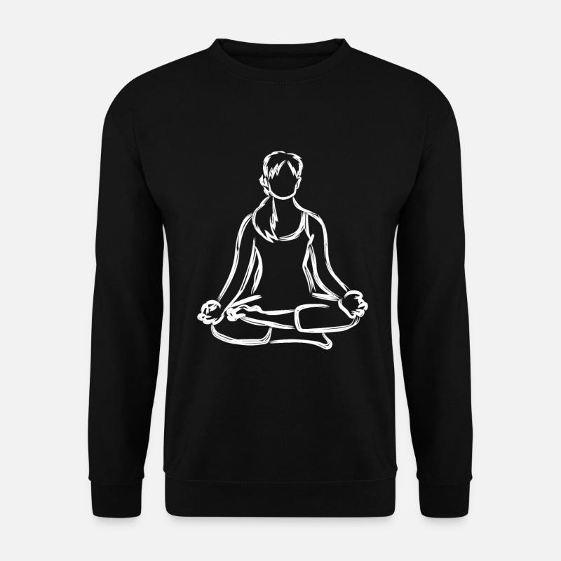 Yogini Drawing - Unisex Sweatshirt - black