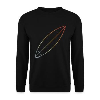 Surfbrett - Unisex Pullover - Schwarz - Vorne - Alina (178cm) & Michal (187cm)