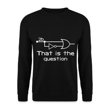 Elektroingenieur zu sein oder nicht zu sein Schaltkreis - Unisex Pullover - Schwarz - Vorne - Alina (178cm) & Michal (187cm)