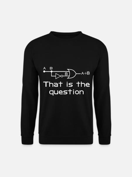 that is the question - Unisex Sweatshirt - black