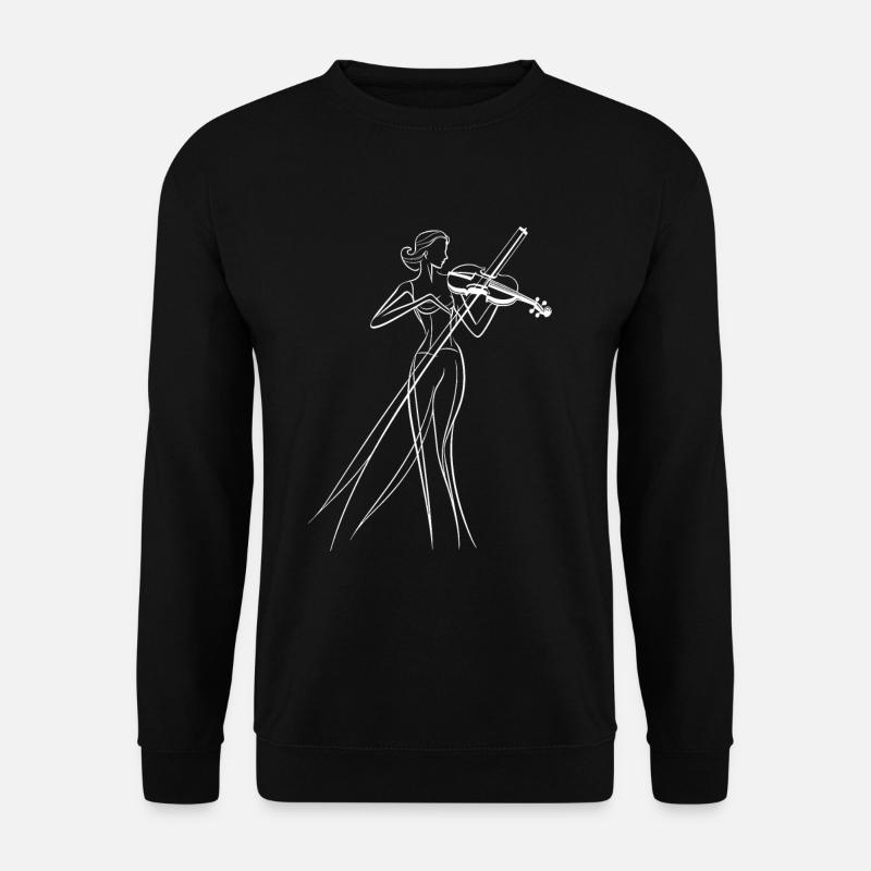 Violinist Sketch - Unisex Sweatshirt - black