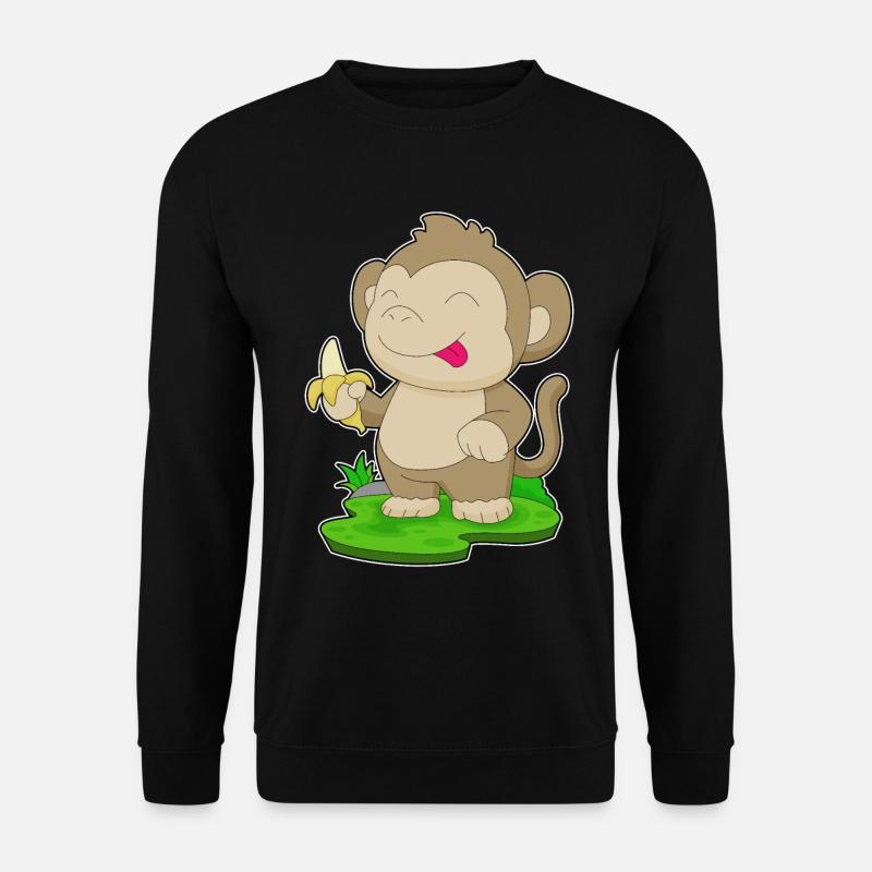 Monkey Banana - Unisex Sweatshirt - black