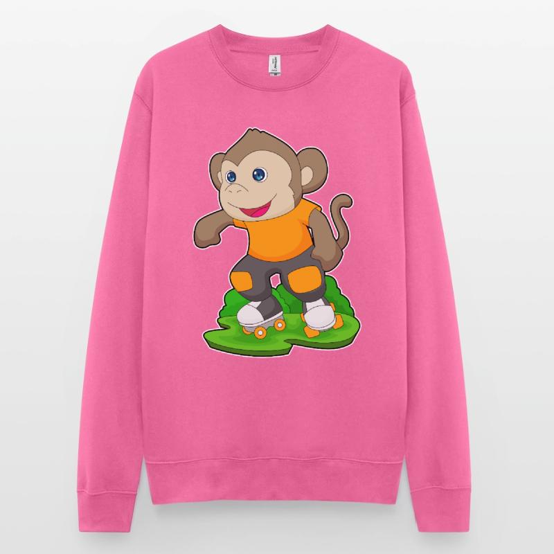 Monkey Rollers Rollers Rollers Sweat-shirt Unisexe