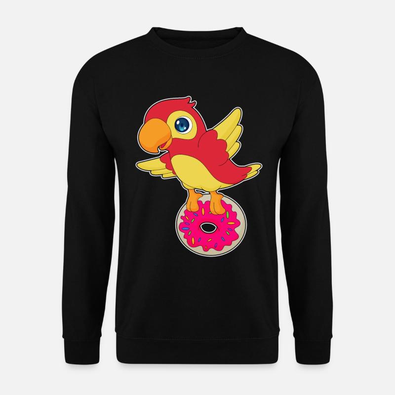 Parrot Donut - Unisex Sweatshirt - black