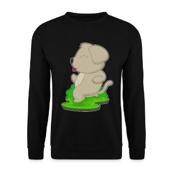 Dog Jogger Jogging Sport - Unisex Sweatshirt - black - Front - Alina (178cm) & Michal (187cm)