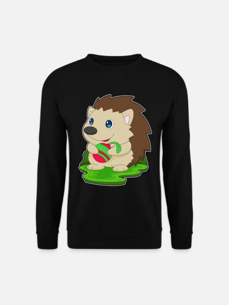 Stachelschwein Weihnachten Weihnachtskugel - Unisex Pullover - Schwarz