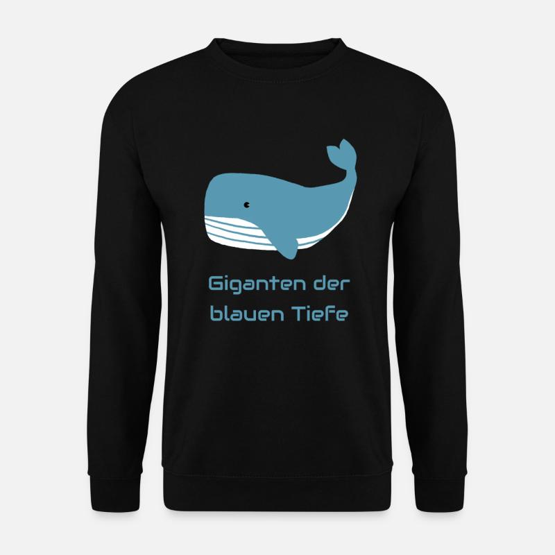 Giganten der blauen Tiefe - Unisex Pullover - Schwarz