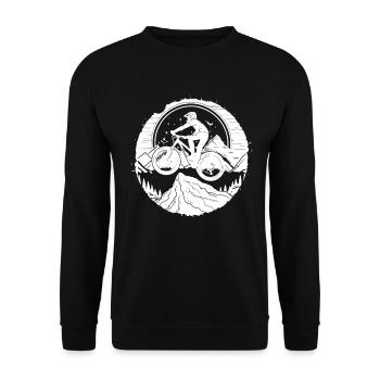 Mountainbiken - Unisex Pullover - Schwarz - Vorne - Alina (178cm) & Michal (187cm)