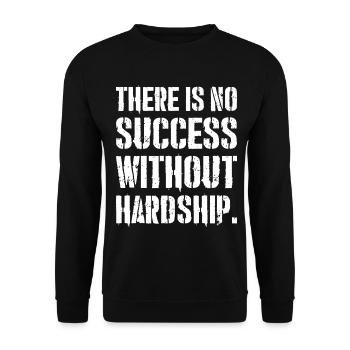 Il n’y a pas de succès sans difficultés - Sweat-shirt Unisexe - noir - Devant - Alina (178cm) & Michal (187cm)