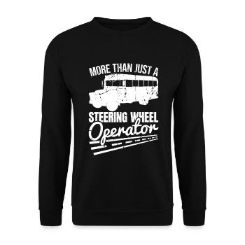 Plus qu’un simple opérateur de volant - Sweat-shirt Unisexe - noir - Devant - Alina (178cm) & Michal (187cm)