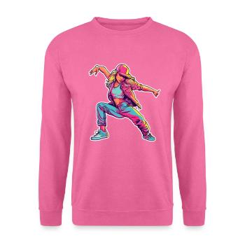 Bande dessinée rétro B-Girl - Sweat-shirt Unisexe - rose - Devant