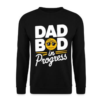 Husband of the gods - daddy jokes - Unisex Sweatshirt - black - Front - Alina (178cm) & Michal (187cm)