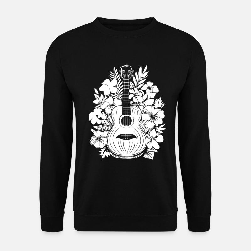 Ukulele Cartoon - Unisex Pullover - Schwarz