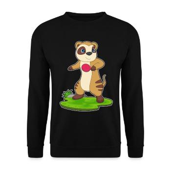 Raquette de ping-pong Meerkat - Sweat-shirt Unisexe - noir - Devant - Alina (178cm) & Michal (187cm)