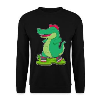 Patins en ligne Crocodile Patins en ligne - Sweat-shirt Unisexe - noir - Devant - Alina (178cm) & Michal (187cm)