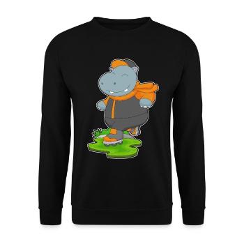 Nilpferd Inline skating Inline skates - Unisex Pullover - Schwarz - Vorne - Alina (178cm) & Michal (187cm)