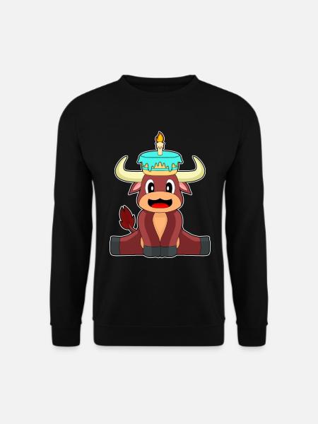 Taurus Birthday Cake - Unisex Sweatshirt - black