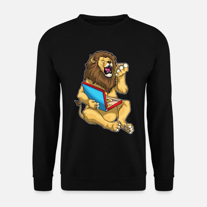 Lion Pizza - Unisex Sweatshirt - black