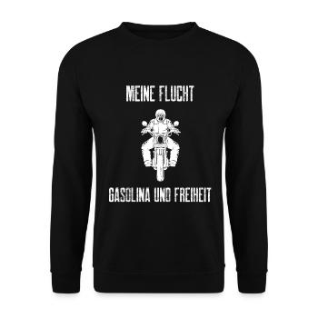 Mon évasion : Gasolina et la liberté - Sweat-shirt Unisexe - noir - Devant - Alina (178cm) & Michal (187cm)