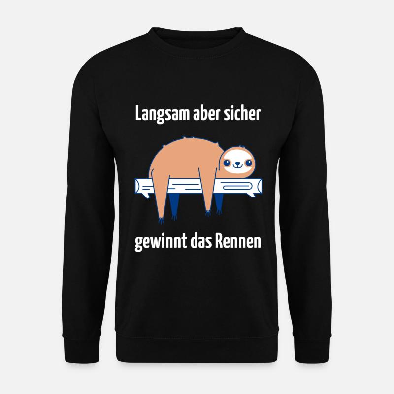 Relaxed sloth mood - Unisex Sweatshirt - black