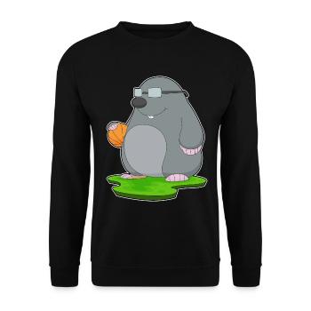 Taupe Basketteur Basketteur - Sweat-shirt Unisexe - noir - Devant - Alina (178cm) & Michal (187cm)