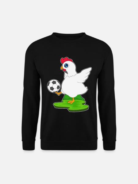 Chicken Soccer Player Soccer - Unisex Sweatshirt - black