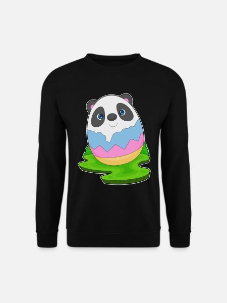 Oeuf de Pâques Panda - Sweat-shirt Unisexe - noir