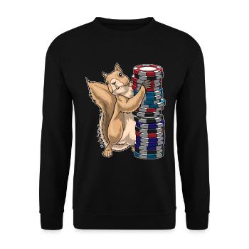 Meerkat Poker Jetons de poker - Sweat-shirt Unisexe - noir - Devant - Alina (178cm) & Michal (187cm)