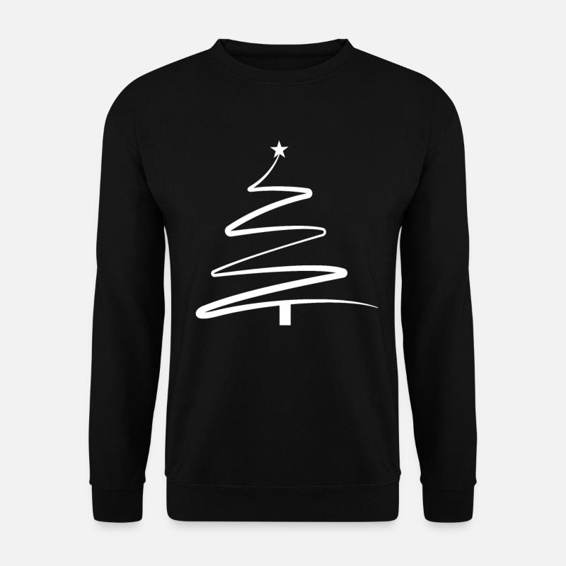 Vintage Weihnachtsbaum Retro Frohe Weihnachten - Unisex Pullover - Schwarz