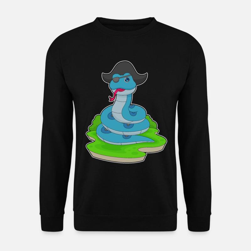 Serpent Pirate Chapeau de Pirate - Sweat-shirt Unisexe - noir