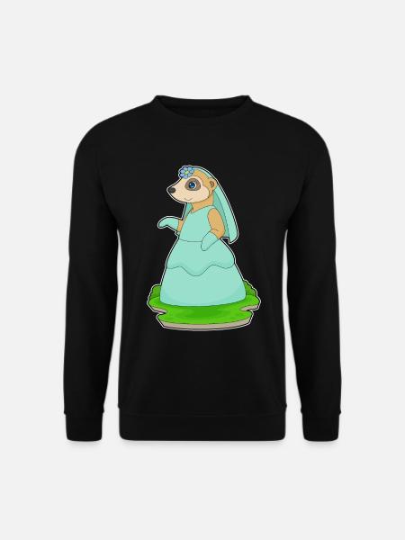 Suricate Voile de mariée Mariage - Sweat-shirt Unisexe - noir