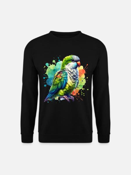 Monk Parakeet Gift - Unisex Sweatshirt - black