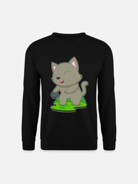 Cat Bowling Bowling Ball - Unisex Sweatshirt - black