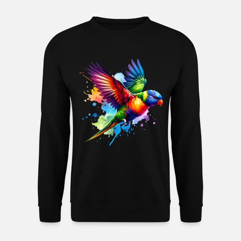 Rainbow Lorikeet Gift - Unisex Sweatshirt - black