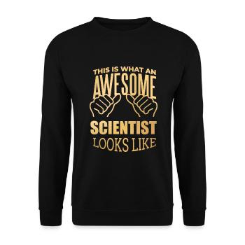 science - Sweat-shirt Unisexe - noir - Devant - Alina (178cm) & Michal (187cm)