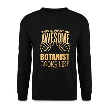 Botanik - Unisex Pullover - Schwarz - Vorne - Alina (178cm) & Michal (187cm)