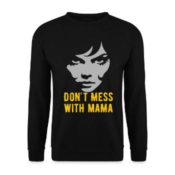 Bold Motherhood Statement Design - Unisex Sweatshirt - black - Front - Alina (178cm) & Michal (187cm)