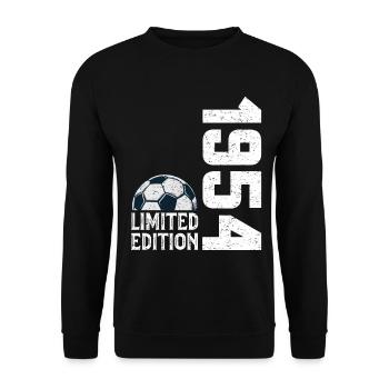 70e Anniversaire 1954 Édition Limitée Football - Sweat-shirt Unisexe - noir - Devant - Alina (178cm) & Michal (187cm)