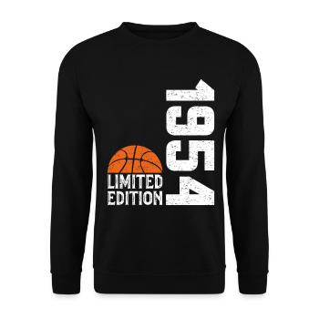 70e Anniversaire 1954 Édition Limitée Basketball - Sweat-shirt Unisexe - noir - Devant - Alina (178cm) & Michal (187cm)