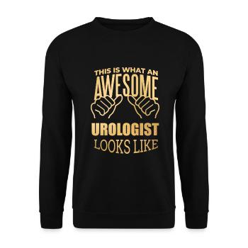 Urologie Urologie Urologie - Sweat-shirt Unisexe - noir - Devant - Alina (178cm) & Michal (187cm)