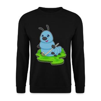 Caterpillar Field Hockey Field Hockey Stick Sports - Unisex Sweatshirt - black - Front - Alina (178cm) & Michal (187cm)