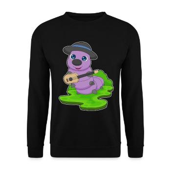 Caterpillar Musician Guitare Musique - Sweat-shirt Unisexe - noir - Devant - Alina (178cm) & Michal (187cm)
