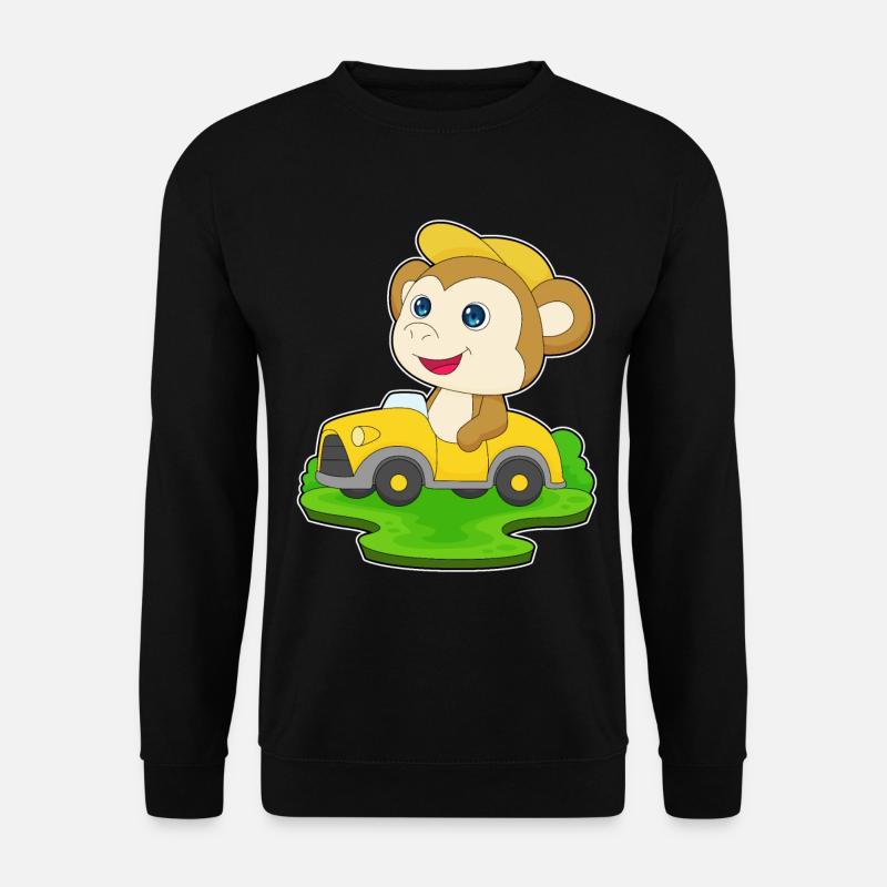Monkey Car - Unisex Sweatshirt - black