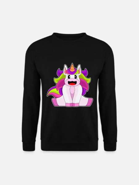 Lustiges Einhorn - Unisex Pullover - Schwarz
