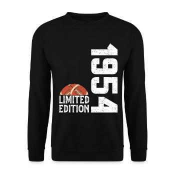 70th Anniversary 1954 Limited Edition Rugby - Unisex Sweatshirt - black - Front - Alina (178cm) & Michal (187cm)
