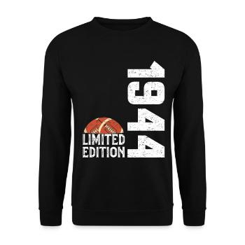 80th Anniversary 1944 Limited Edition Rugby - Unisex Sweatshirt - black - Front - Alina (178cm) & Michal (187cm)