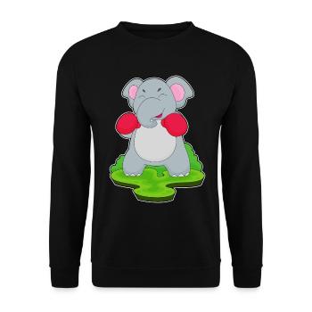 Elephant Boxer Gants de boxe Boxe - Sweat-shirt Unisexe - noir - Devant - Alina (178cm) & Michal (187cm)