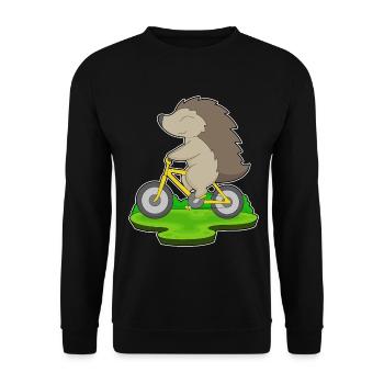 Vélo hérisson - Sweat-shirt Unisexe - noir - Devant - Alina (178cm) & Michal (187cm)