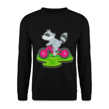 Vélo raton laveur - Sweat-shirt Unisexe - noir - Devant - Alina (178cm) & Michal (187cm)